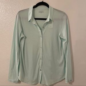 Eileen Fisher Mint Button Down MP